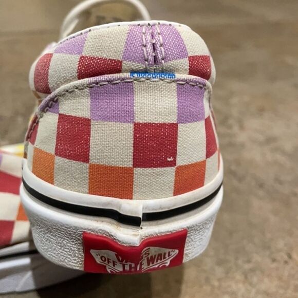 Vans Rainbow Checkerboard Slip-on Sneakers Unisex Size M4 W 5.5 500714 - Picture 12 of 12